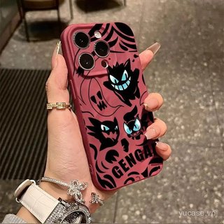 Ốp Điện Thoại Nếp Nhăn Mát Linh Hoạt Hoạt Hình Tinh Gengar Dễ Thương Thích Hợp Cho iPhone 14 15 16 17 pro max 11promax 12promax 13promax 14pro 15pro Ốp Bảo Vệ Chống Sốc