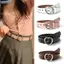 Bluelover Nữ Da PU Rỗng Ra Trái Tim Yêu Nữ Thắt Lưng Quần Pin Bule Da Nữ Vintage Thắt Lưng Mới