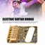 Toyuvn Cầu đàn guitar điện Daconovo TL Dây kéo Tấm 6 yên Vintage Xô đồng thau 52,5mm (Vàng)