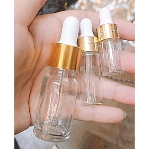 Lọ thủy tinh đựng chất lỏng 3ml/ 5ml/ 10ml có cây ống hút sẵn, dùng để đựng nước hoa, tinh dầu, màu mực