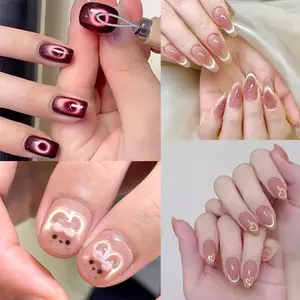 MAKY Y Hình Trái Tim Nam Châm Sti Cho Mèo Mắt Móng Tay 1 Cái ic Móng Tay Nghệ Thuật Dụng Cụ Cho 3D Mèo Mắt Gel Ba Lan DIY Salon VN