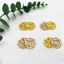 Khóa tấm kim loại Phong cách Trung Quốc Khóa quần áo Nhiều nút Quans lớn Nút cổ áo Hanfu Sườn xám Nút bán nguyệt 6.23 G8RT