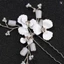 3 Chiếc Hình Chữ U Hoa Handmade Kẹp Tóc Handmade Kim Cương Giả Hoa Mũ Đội Đầu Cho Người Phụ Nữ Tạo Kiểu Tóc Làm Chân