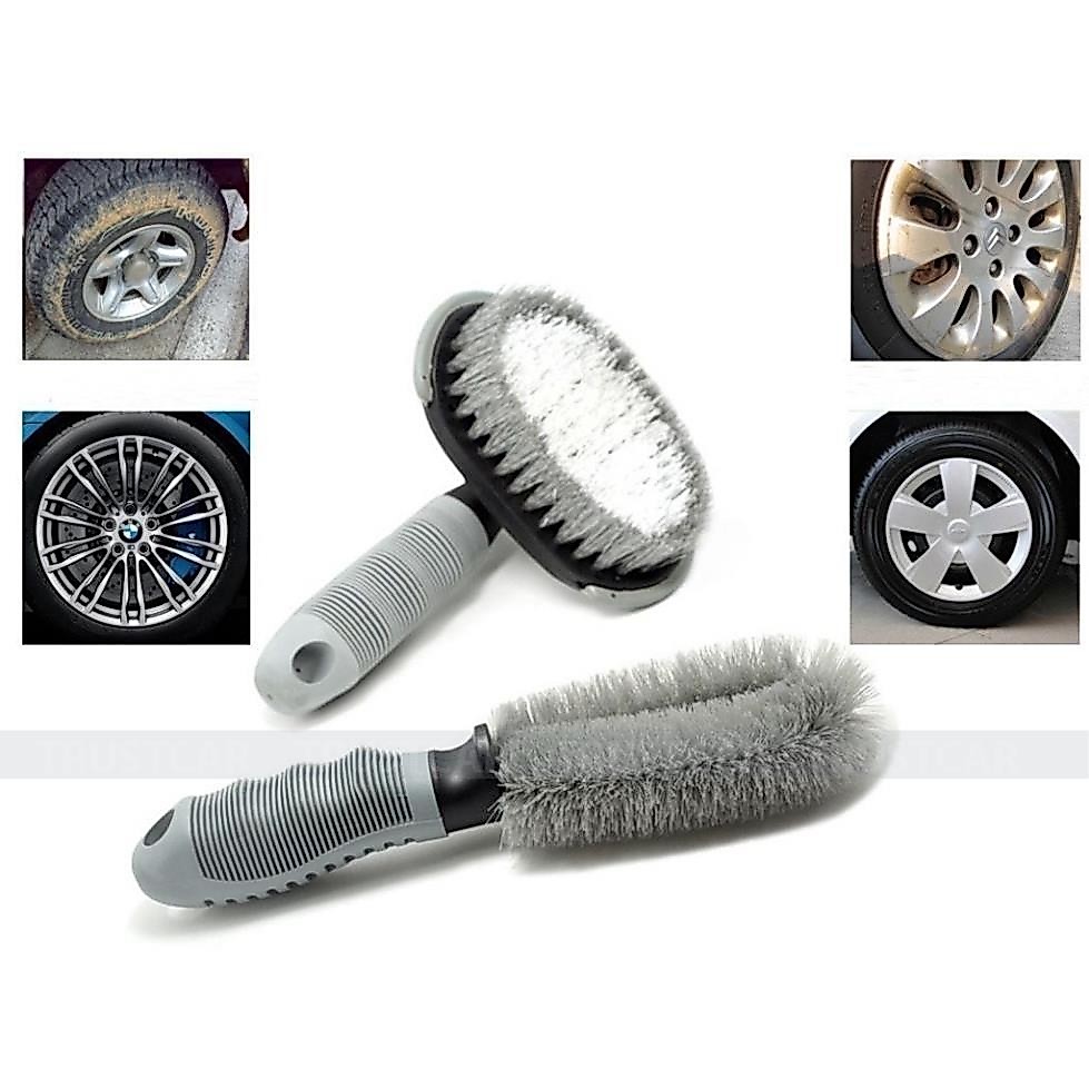 Bộ chổi cọ rửa vành lazang , Bàn Chải Vệ Sinh Bánh Xe Chuyên Nghiệp