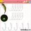 ORDOBOX 5 / 10 / 20 Cái Móc Tôm Sống Dạ Quang, Không Móc Chống Rối Mồi Dạ Quang Bộ Giá Đỡ Cố Định, Móc Câu Cá Bằng Không Gỉ