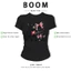 BOOM Áo Baby Tee Nữ Cotton Ôm Body-Áo Thun Ngắn Tay Y2K In Hình PhongCách Mùa Hè, Cổ Tròn Hàng Đầucách hàn quốc phong516
