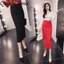 Phụ Nữ Váy Bút Chì Nữ Cao Cấp Bodycon Váy Maxi OL Văn Phòng Co Giãn Chia Váy Làm Việc