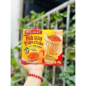 COMBO 5 HỌP TRÀ SỮA TRÂN CHÂU HILLWAY - chuẩn vị Đài Loan pha sẵn. Hộp 4gói kèm 4gói trân châu.size L
