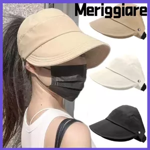 Mũ đi biển MERIGGIARE, Mũ đuôi ngựa Mũ chống nắng vành rộng, Mũ ngư dân Mũ che nắng khô nhanh