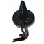WEETW Gothic Mũ Phù Thủy, Ren Satin Nơ Mũ Halloween, Mũ Dự Tiệc Có Thể Uốn Cong Gothic Cao Mũi Nón Top Phù Thủy Mũ Cosplay Sự Kiện