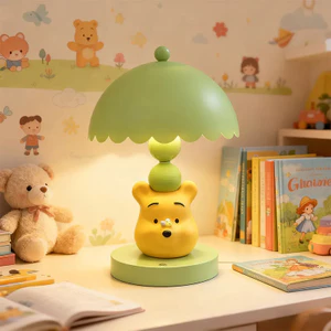 Spike Price Pooh Pooh Đèn Bàn Nhỏ Bầu Không Khí Phòng Ngủ Đầu Giường Đèn Ngủ Dễ Thương Pooh Đèn Ngủ Để Bàn Trang Trí Quà Tặng