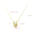 Vòng cổ zircon cao cấp ngọc trai móng ngựa dành cho nữ chống phai màu đi lại hàng ngày