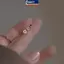 MAKY 3 Cái / bộ Kim Cương Trái Tim Tình Yêu Bông Tai Nữ Mini Tinh Tế Bông Tai Trang Sức VN