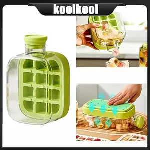 Kool Ice Cubes Khay Có Khối Có Thể Tháo Rời Tủ Đông Di Động Hộp Cho Chai Nước Túi Ăn Trưa Ngoài Trời Người Hâm Mộ