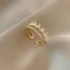 Nhẫn Ngọc Trai Đôi Nữ Thanh Lịch Micro-Ind Zircon Mở Nhẫn ins Niche Văn Học Cung Điện Chỉ Số Nhẫn 2026-6-26