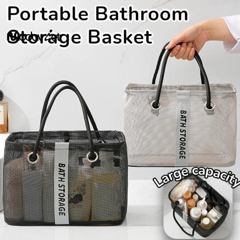 [modavietnamshop] Giỏ tắm Tote di động Túi chống nước có tay cầm Túi đựng đồ vệ sinh dung tích lớn Unisex Đẹp