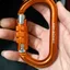 Leo núi trên không An toàn làm việc Carabiner 30KN Căng thẳng Loại O Khóa chính Khóa chuyên nghiệp Nhẹ Bền