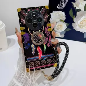 YJD Ốp Lưng Cho Redmi 17C Nhiều Màu Sắc Aeolian Chuông Kim Cương Vòng Tay Dây Chống Rơi Vỏ Điện Thoại Phụ Kiện Bảo Vệ