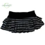 Váy mini CATMALLER88 Grunge, Váy mini lưng co giãn Ruffle Y2K, Váy mini sọc đen và xám vừa vặn cho nữ