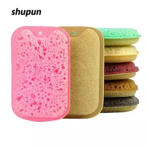 SHUPUN 6 Cái / bộ Miếng Bọt Biển Làm Sạch, Khăn Lau Xốp Có Thể Tái Sử Dụng Xốp, Miếng Bọt Biển Rửa Chén Mật Độ Cao Hai Mặt Đa Năng Di Động Làm Sạch Chảo