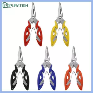 POP Mũi Dài Kìm Câu Cá Chống Trơn Trượt Tay Cầm Bằng Thép Không Gỉ Hàm Cắt Dụng Cụ Uốn