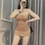 Đầm nữ 2 dây ôm body, váy body siêu tôn dáng, sexy, chất thun tăm lạnh, size dưới 54kg mặc thoải mái