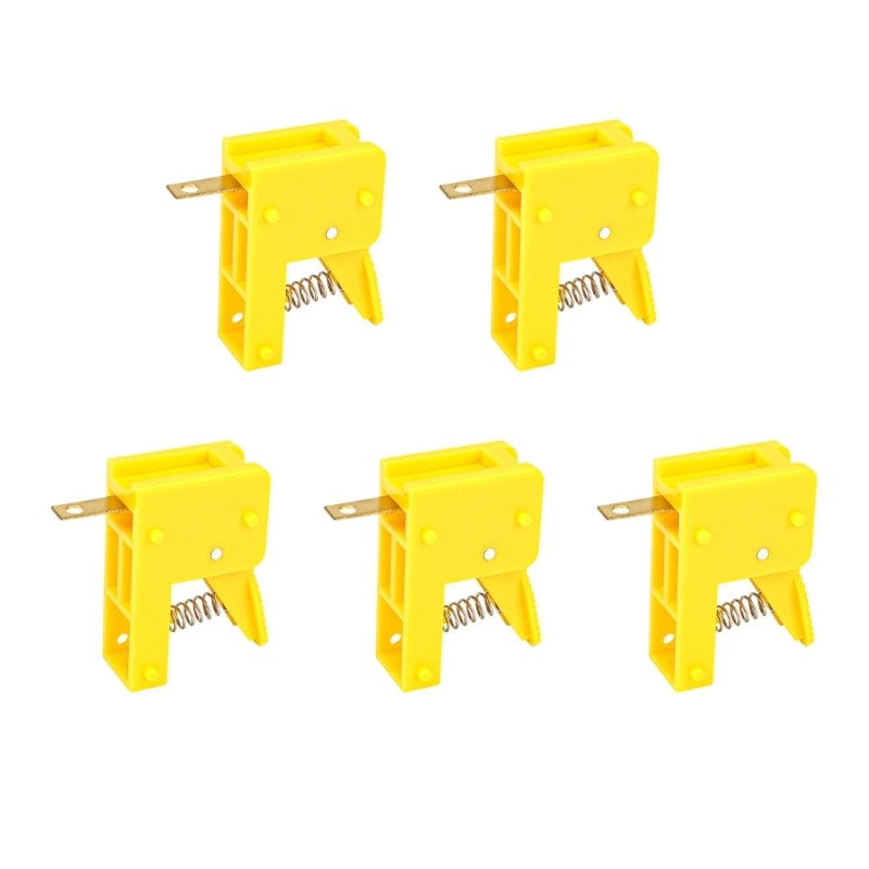 Mặt Trăng 5 Chiếc Đèn LED Lò Xo Bấm Kẹp Thiết Bị Đầu Cuối Nhanh 50A Động Cơ Thử Nghiệm Kẹp Dây Nhanh Bài Cho Ứng Dụng Điện
