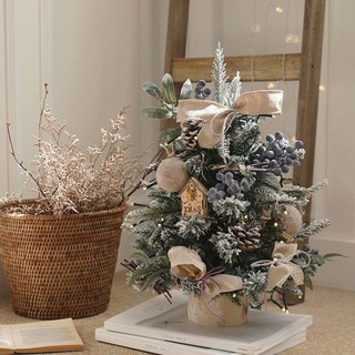 ASDFGER Chiếu Sáng Cây Giáng Sinh, Búp Bê Thiên Thần Sang Trọng Thông Nhân Tạo DIY Bộ Cây Giáng Sinh, Mini Với Ánh Sáng Thủ Công Nhánh Thông Trang Trí Giáng Sinh Trang Trí Máy Tính Để Bàn