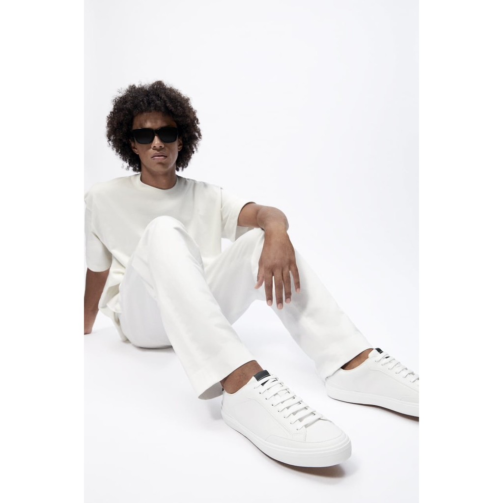 Giày sneaker Zara chính hãng Trắng phối đen