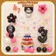 Set bóng Kuromi - My Melody xinh xắn trang trí sinh nhật kèm số tuổi cho bé