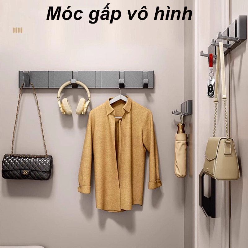 Móc Treo đồ Dán Tường, Móc Treo Quần Áo Dán，móc treo ở tiền sảnh Tường,Thích hợp cho nhà bếp phòng tắm,Móc ẩn