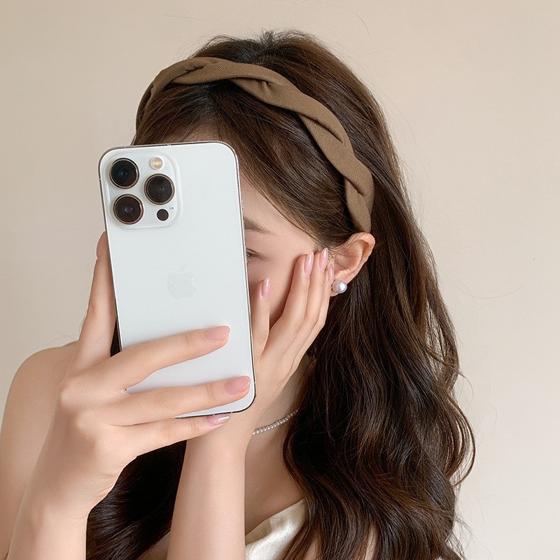 Băng đô thời trang Hàn Quốc đơn giản, phụ kiện tóc trendy