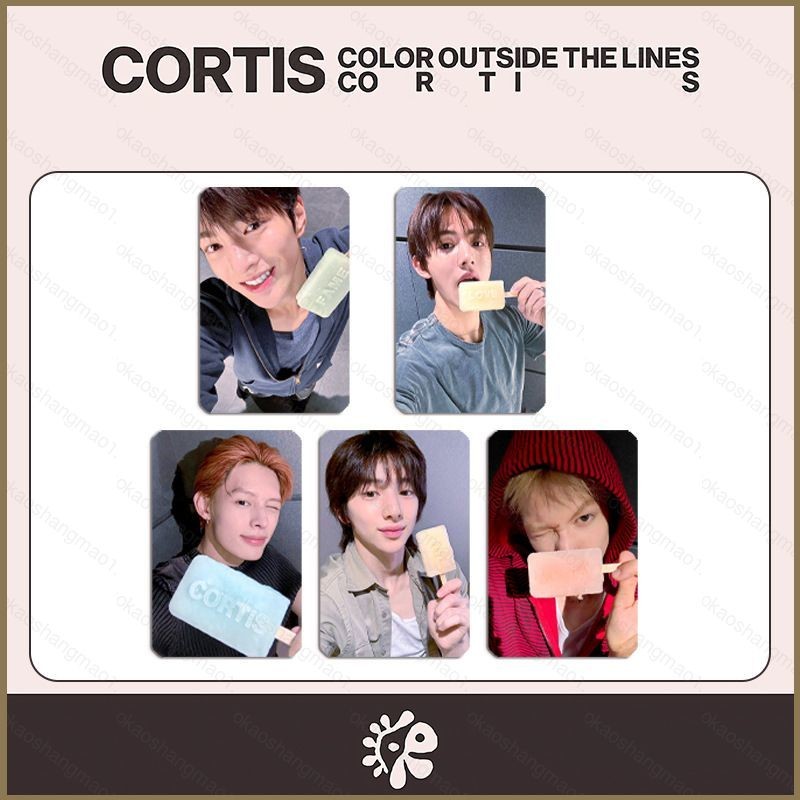 HK1 5 Cái / bộ CORTIS LOMO Card Album Mini MÀU NGOÀI CÁC DÒNG Bưu Thiếp Bộ Sưu Tập MARTIN Ngoại Vi KH1