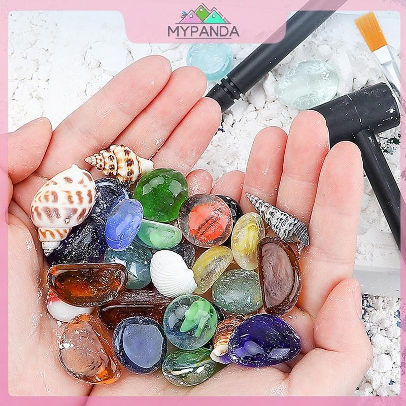 MYPANDA 1 Bộ Đá Quý Đào Kho Báu Khai Thác Kho Báu Đồ Chơi Khai Thác Khảo Cổ Trẻ Em.