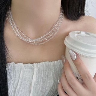 [ DAISYN ] N1005 vòng cổ ngọc trai trong suốt, dây chuyền ngọc trai nhân tạo , chuỗi hạt ngọc trong suốt
