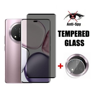 Bề mặt cong cường lực cho Honor X9C X9a X9b 5G 9H Kính chống gián điệp cho Honor Magic 7 Pro / 7 Lite / 7 Rsr Bảo vệ 2 trong 1 Kính cường lực phía trước + Bảo vệ Camera Chống trầy xước