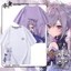 Genshin Tác Động Keqing Trò Chơi Xung Quanh Tay Ngắn Nam Nữ Mùa Hè Cotton Anime Đa Năng Thường Ngày Rời Áo