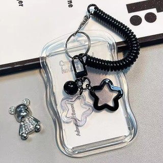 Thiết Kế Sáng Tạo Mới Kpop Photocard Giá Đỡ Trong Suốt Đựng Thẻ Móc Khóa Ảnh Tay Xe Buýt Thẻ Sinh Viên Hộp Đựng Ảnh Bảo Vệ