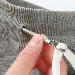Exhila Áo Dây Rút Ren Có Thể Uốn Cong Thiết Kế Mùa Xuân Mịn Viền Tròn Dây Thép Ren Kẹp Nhỏ Gọn May Để
