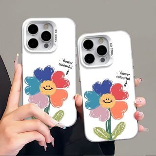 Ốp Lưng iPhone Hình Hoa Nhỏ Nhiều Màu Rực Rỡ - Tương Thích 16/15/14/13/12/11 Pro Max, XS Max, X
