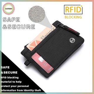 Ví X-Pac RFID dành cho nam SAFENH - Thẻ chiến thuật có khóa kéo & Ví đựng tiền xu VN