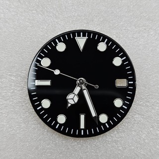 Mặt số đồng hồ phát sáng 28,5mm cho SEIKO Mod Refit NH35 NH36 4R36 Phong trào triệt để Hoa văn chống nắng phát sáng ban đêm màu xanh lá cây Sửa chữa các bộ phận mặt đồng hồ