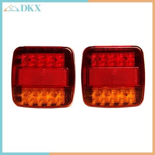 DKX Xe Kéo Xe Tải 20LED Đèn Hậu Phanh Dừng Đèn Báo Tín Hiệu 12V.