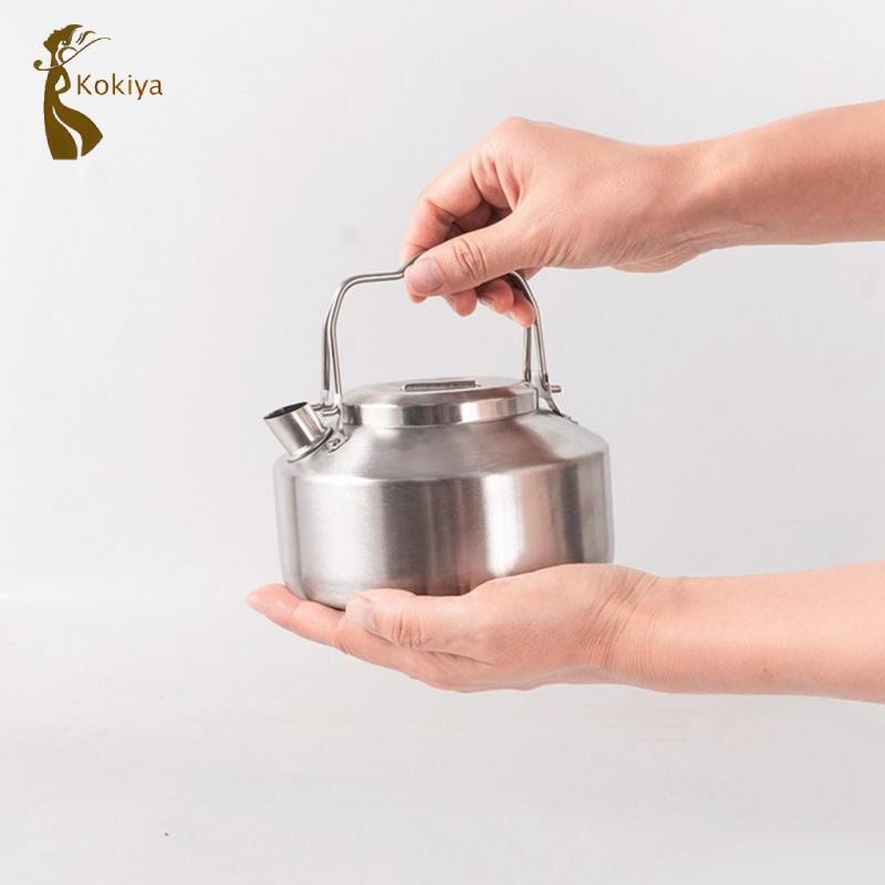 Cắm Trại Ấm Siêu Tốc Nước Nóng Nồi Cà Phê Cho Nước Đun sôi Tay Cầm Có Thể Khóa Đôi Ấm Siêu Tốc Mini Để Câu Cá Nhà Bếp Du Lịch