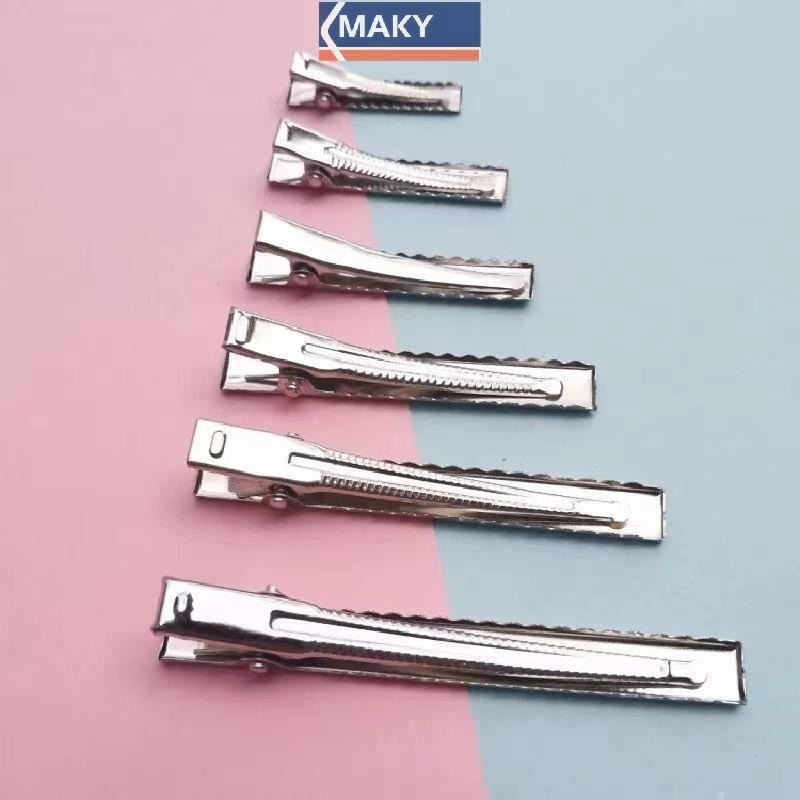 Onetimingcool 50 Chiếc Kim Loại Cá Sấu Kẹp Tóc Nơ Răng Barrette Cá Sấu Kẹp DIY Kẹp VN