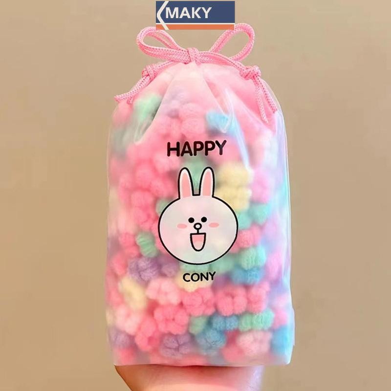 Onetimingcool 100 Chiếc Bé Gái Nhiều Màu Sắc Dây Buộc Tóc Bộ Nylon Cao Su Co Giãn Cao Su Trẻ Em Vòng Tròn Tóc Trẻ Em Trẻ Em Dây Buộc Tóc Phụ Kiện Tóc VN