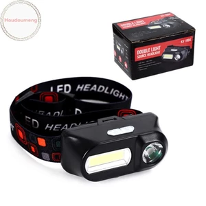 Cổng Usb đa chức năng Hodou Đèn pha có thể sạc lại Cob Đèn pin khẩn cấp ngoài trời Đèn câu cá VN