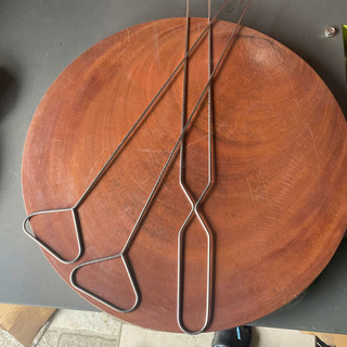 Bộ 5 Que Xiên Thịt Nướng Inox Cao Cấp – Xiên Đơn/Đôi 40–45cm