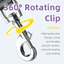 HamshMoc Dây Xích Chó Kép Hai Thú Cưng Điều Khiển Xoay 360 Phản Quang Chịu Lực Nặng Cho Mọi Giống