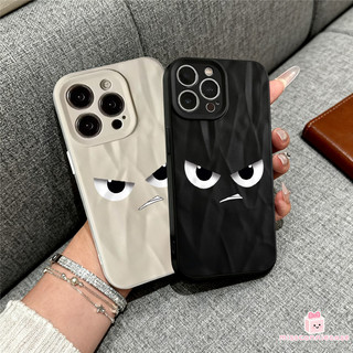 Ốp Lưng Cho IPhone 16 11 14 17 12 13 15 Pro Max 7Plus X XR XS Max 16 15 7 6 14 6s Plus SE Đơn Giản Ngộ nghĩnh Tức Giận Biểu Hiện Sang Trọng Nếp Nhăn Không Đều Matte Soft Cover